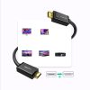 DisplayPort kabeļa kabelis - HDMI 4K HDR 3d 3m melns