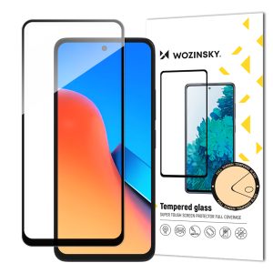 Izturīgs rūdīts stikls ar rāmi Xiaomi Redmi 12 pilna līme melna
