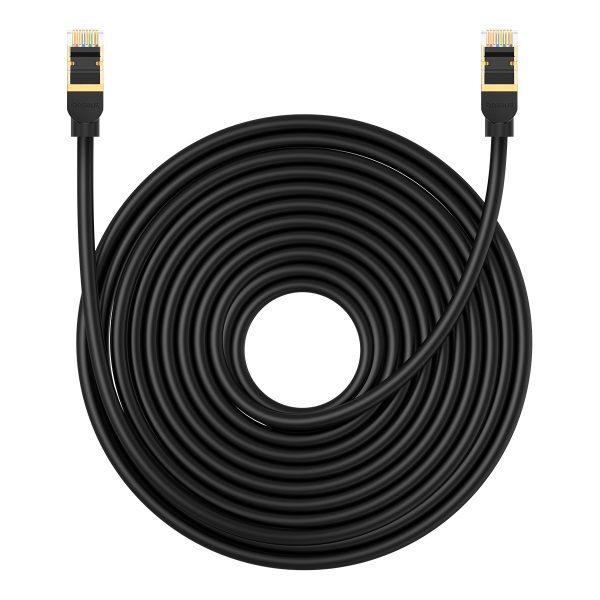1022673-2-kabel-sieciowy-lan-rj45-ethernet-high-speed-cat-8-baseus-hurtownia-sklep LAN RJ45 Ethernet ātrgaitas kaķis.8 40Gbps 15m melns kabelis