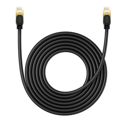 LAN RJ45 Ethernet ātrgaitas kaķis.8 40Gbps 5m melns kabelis