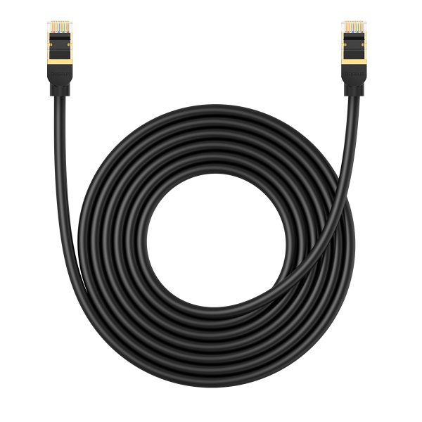 LAN RJ45 Ethernet ātrgaitas kaķis.8 40Gbps 5m melns kabelis