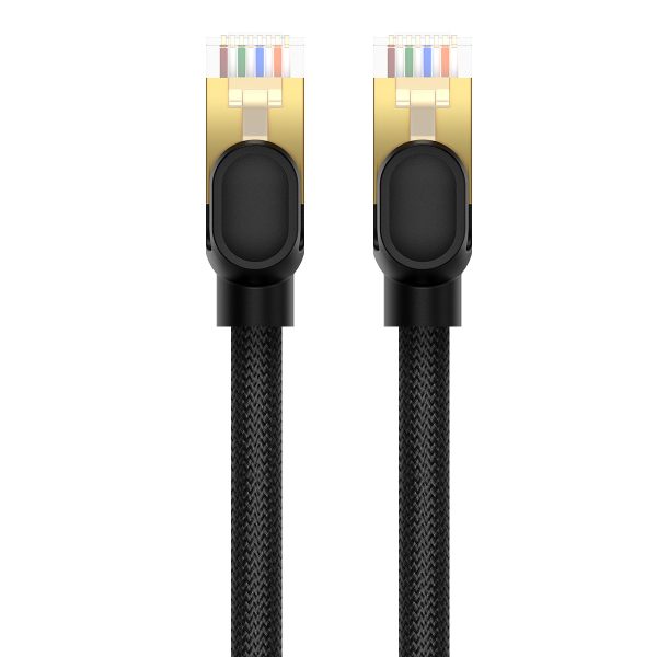 LAN RJ45 Ethernet ātrgaitas kaķis.8 40Gbps 5m melns kabelis