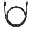 LAN RJ45 Ethernet ātrgaitas kaķis.8 40Gbps 1m melns kabelis