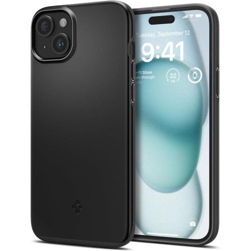 Aizsardzības korpuss iPhone 15 plānai melnai krāsai