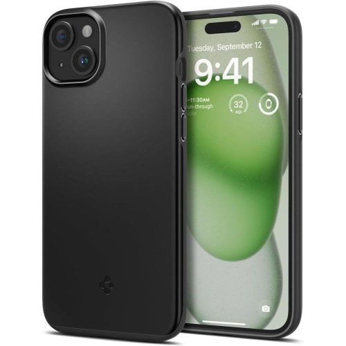Aizsardzības korpuss iPhone 15 Plus plānai melnai krāsai