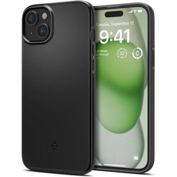 Aizsardzības korpuss iPhone 15 Plus plānai melnai krāsai