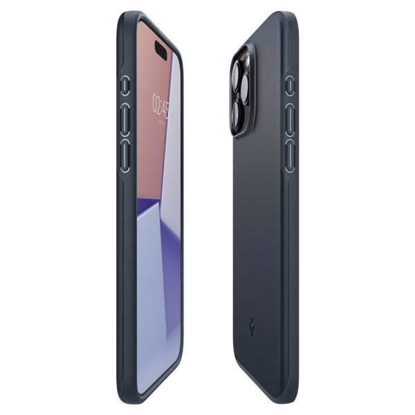 Aizsardzības korpuss iPhone 15 Pro Max Thin Fit Black Metal