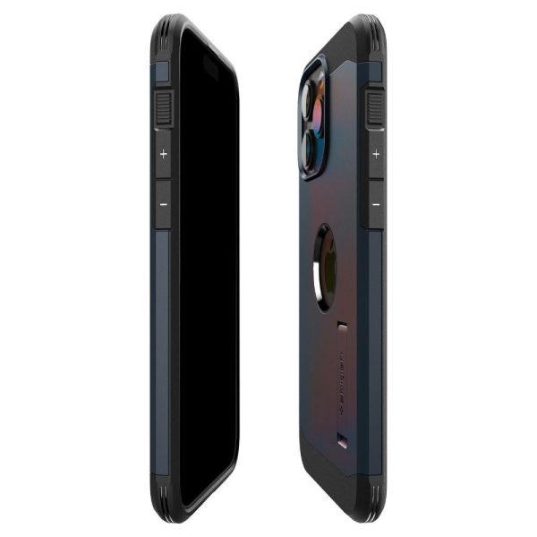 1022713-9-etui-tough-armor-magsafe-na-iphone-15-pro-czarny-m-spigen-hurtownia-sklep Grūts bruņu magsafe korpuss iPhone 15 Pro melnajam metālam