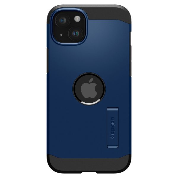 1022716-11-etui-tough-armor-magsafe-z-podstawka-na-iphone-15-spigen-hurtownia-sklep Grūts bruņu magsafe korpuss ar iPhone 15 Plus zilu statīvu