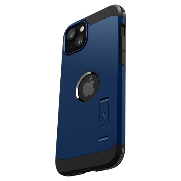 1022716-7-etui-tough-armor-magsafe-z-podstawka-na-iphone-15-spigen-hurtownia-sklep Grūts bruņu magsafe korpuss ar iPhone 15 Plus zilu statīvu
