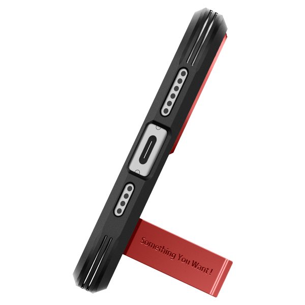1022717-7-etui-tough-armor-magsafe-z-podstawka-na-iphone-15-spigen-hurtownia-sklep Grūts bruņu magsafe korpuss ar iPhone 15 sarkano bāzi