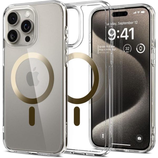 Ultra hibrīda mag no Magsafe līdz iPhone 15 Pro Max Gold