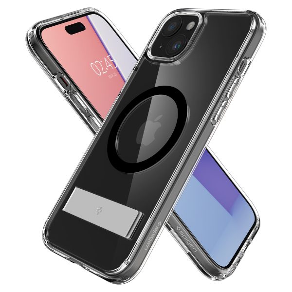 Ultra Hybrid S MagSafe korpuss ar iPhone 15 melno stendu