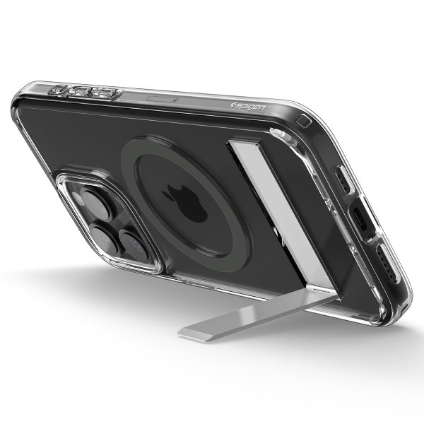 Ultra Hybrid S MagSafe korpuss ar iPhone 15 Pro grafīta statīvu