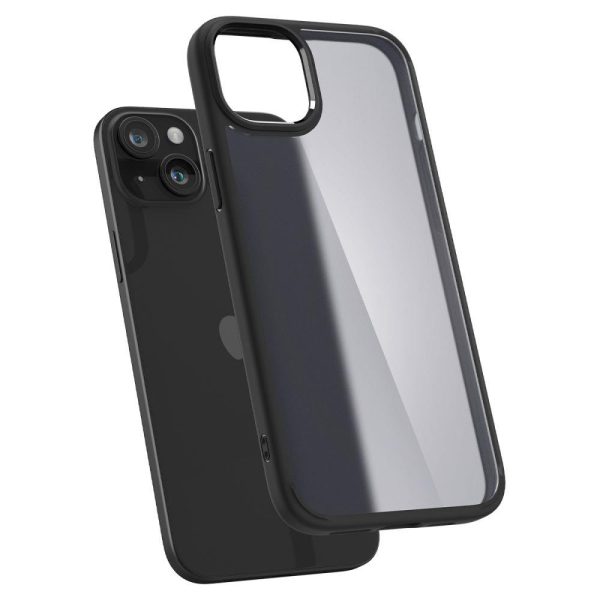 Ultra hibrīda korpuss iPhone 15 caurspīdīgi-melnam