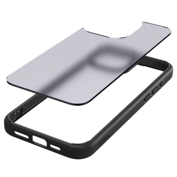 Ultra hibrīda korpuss iPhone 15 Pro Max caurspīdīgam un melnam