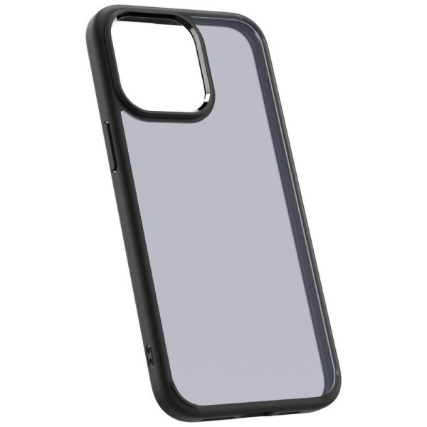 Ultra hibrīda korpuss iPhone 15 Pro Max caurspīdīgam un melnam