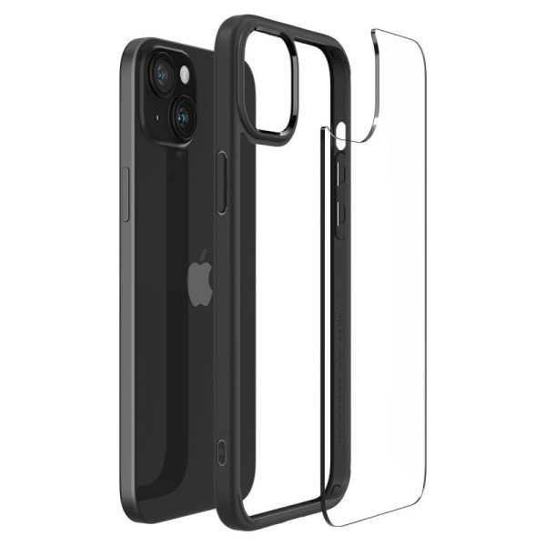 Ultra hibrīda korpuss iPhone 15 melnajam paklājam