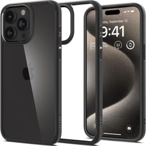 Ultra hibrīda korpuss iPhone 15 Pro Black Mat