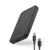 Mini PowerBank 5000MAH 20W + USB-C 20V / 3A kabelis melns
