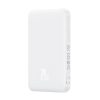 Mini PowerBank 5000MAH 20W + USB-C 20V / 3A kabeļa baltais