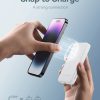 Mini PowerBank 5000MAH 20W + USB-C 20V / 3A kabeļa baltais