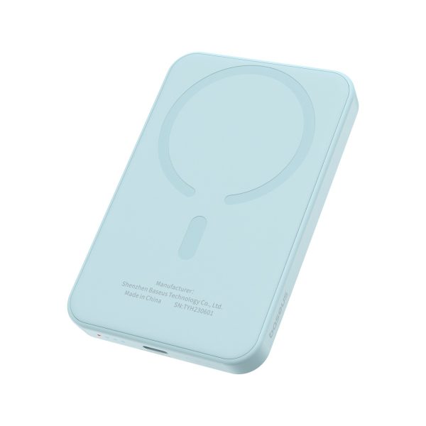 Mini PowerBank 5000MAH 20W + USB-C 20V / 3A kabeļa zila