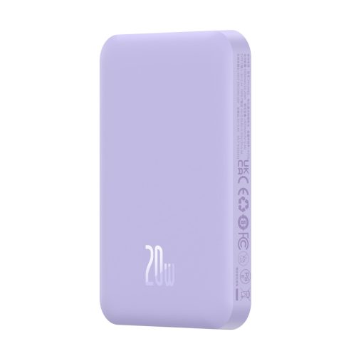 Mini PowerBank 5000MAH 20W + USB-C 20V / 3A kabeļa Purvoy