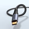 Stereo audio kabelis Aux 3,5 mm mini ligzdai - USB -C 1,2m melns