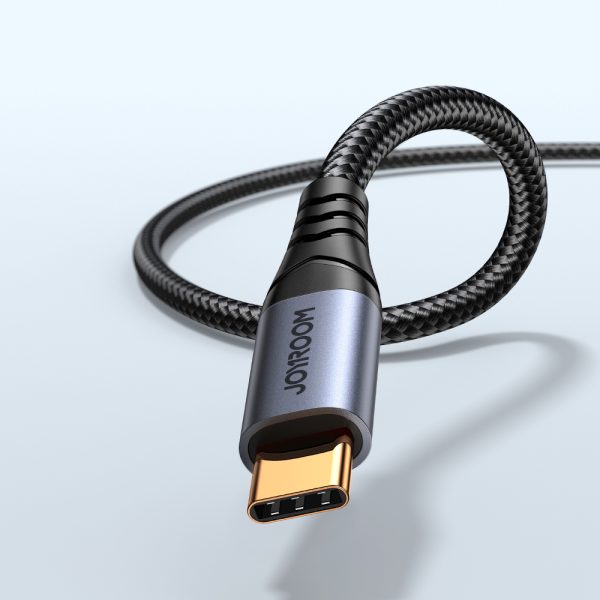 Stereo audio kabelis Aux 3,5 mm mini ligzdai - USB -C 1,2m melns
