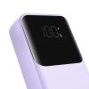 PowerBank 30W 1000mah ar iebūvētu iPhone zibens un USB-C Purple kabeļiem