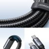 2in1 kabeļa ātras sērijas USB-C-2x USB-C 1,5m melns