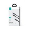 2in1 kabeļa ātras sērijas USB-C-2x USB-C 1,5m melns