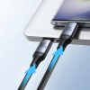 2in1 kabeļa ātras sērijas USB-C-2x USB-C 1,5m melns