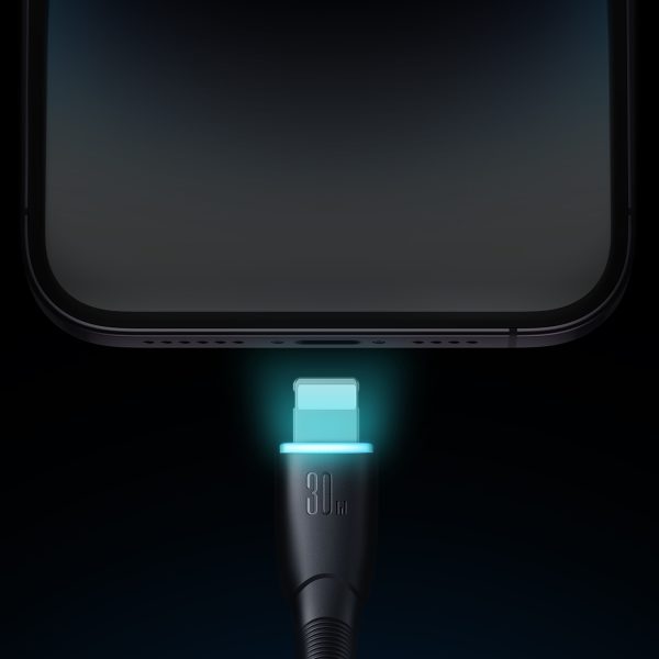 Kabelis Kabelis iPhone zvaigžņu sērijai USB -C - zibens 30w 1m melns