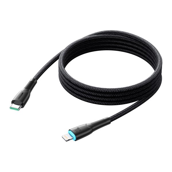 Kabelis Kabelis iPhone zvaigžņu sērijai USB -C - zibens 30w 1m melns