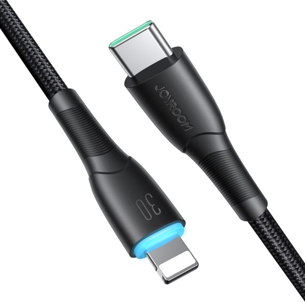 Kabelis Kabelis iPhone zvaigžņu sērijai USB -C - zibens 30w 1m melns