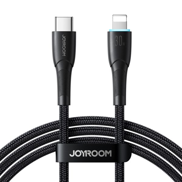 Kabelis Kabelis iPhone zvaigžņu sērijai USB -C - zibens 30w 1m melns
