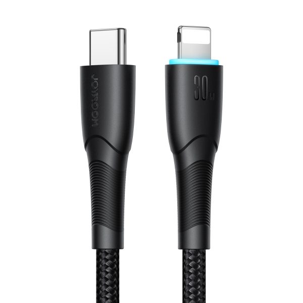 Kabelis Kabelis iPhone zvaigžņu sērijai USB -C - zibens 30w 1m melns