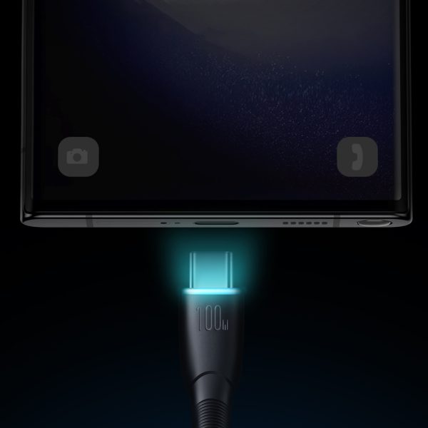 Zvaigžņu sērija USB-A Cable-USB-C 100W 1m melns kabelis
