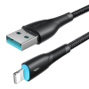 Kabelis Kabelis iPhone zvaigžņu sērijai USB -A - Lightning 3A 1M Black