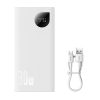 PowerBank ADAMAN2 1000MAH ar 2X USB-A / 1X USB-C 30W digitālais displejs balts