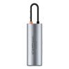7in1 rumbas metāla mirdzuma sērija USB-C USB-C PD 3X USB-A HDMI SD TF pelēkā krāsā