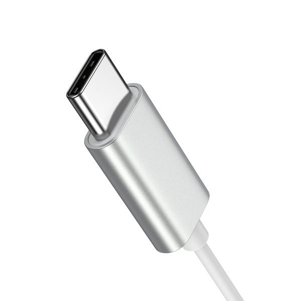USB-C JR-EC06 sudraba austiņu komplekts