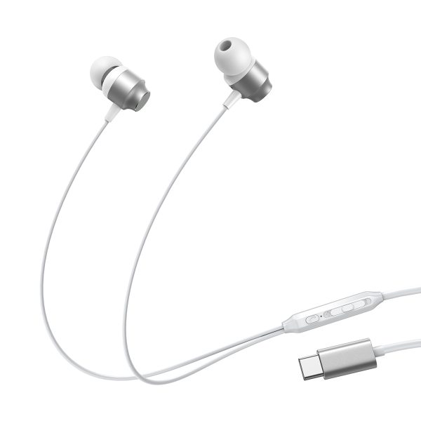 USB-C JR-EC06 sudraba austiņu komplekts