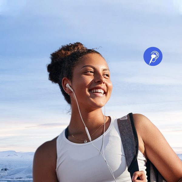 USB-C JR-EC05 balto austiņu komplekts