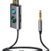 Automašīna bezvadu USB audio raidītāja Aux TF karte JR-CB7 pelēkā krāsā