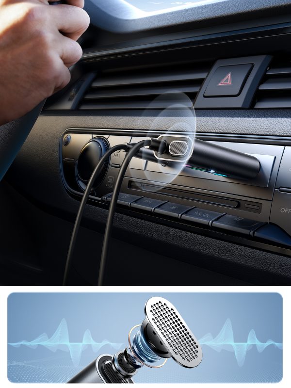 Automašīna bezvadu USB audio raidītāja Aux TF karte JR-CB7 pelēkā krāsā