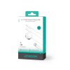 3in1 USB-A kabelis ar indukcijas lādētāju + 2x iPhone zibens 1,2 m balts