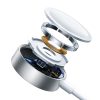 3in1 USB-A kabelis ar indukcijas lādētāju + 2x iPhone zibens 1,2 m balts